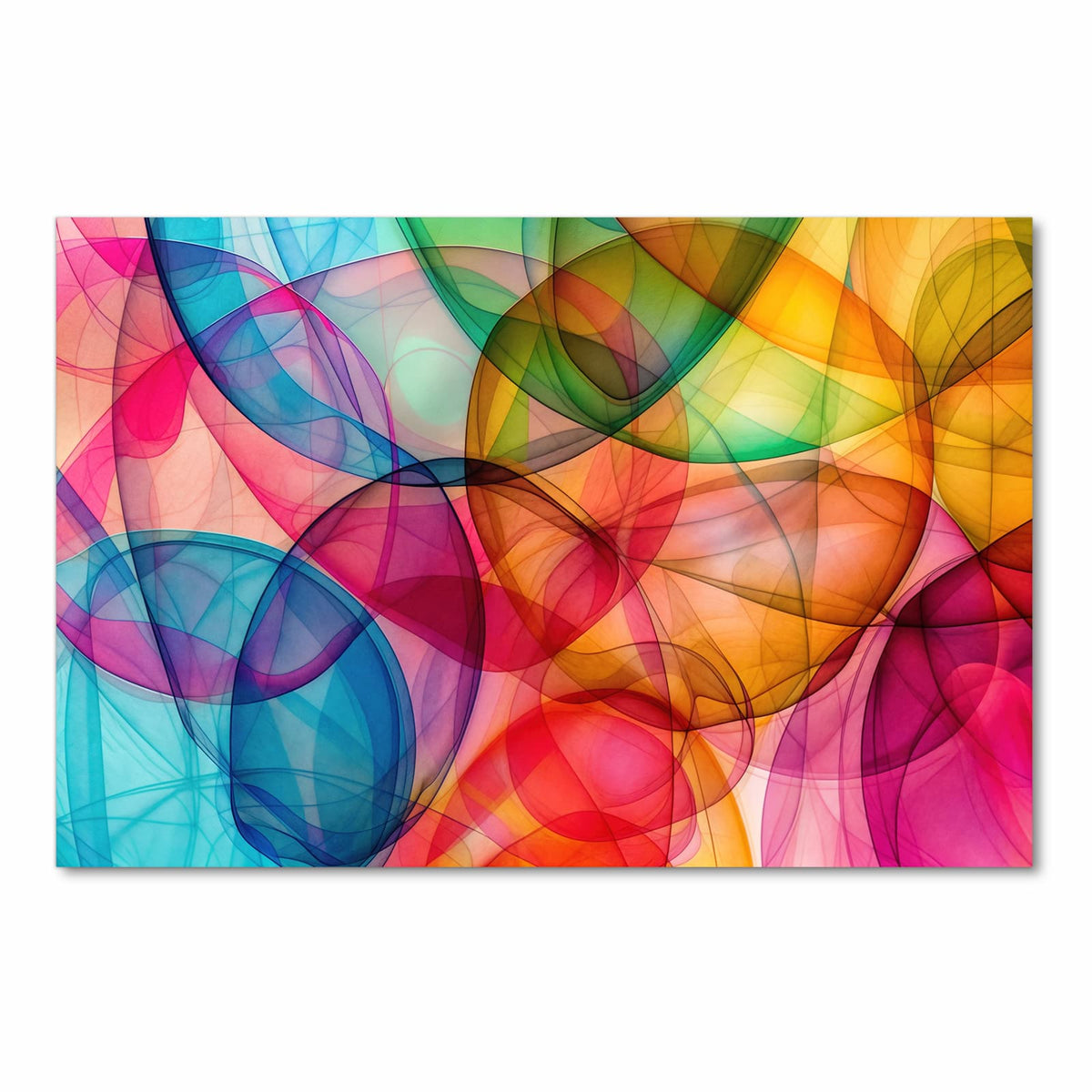 Küchenläufer Durchscheinende Formen 60 × 90 cm, Motiv bildfüllend von oben