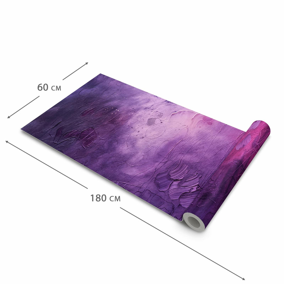 Küchenteppich mit Motiv Textur Mischung Lila in der Grösse 60x270 cm für sichere Aufbewahrung