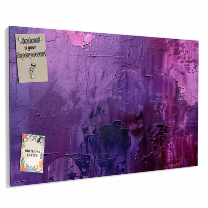 Metall Magnettafel mit dem Motiv Violette Farbschichten