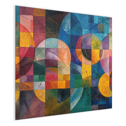 Magnettafel mit dem Motiv Kreise und Quadrate
