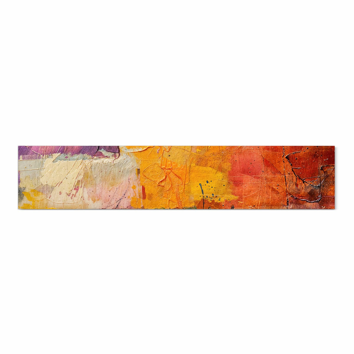 Küchenläufer Farbflächen in Gelb 60 × 300 cm, Motiv bildfüllend von oben