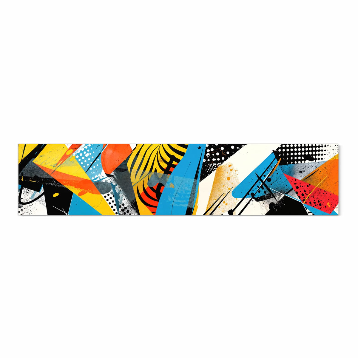 Langlebiger Küchenläufer mit Motiv Kunst des Abstrakte in Frontansicht, waschbar