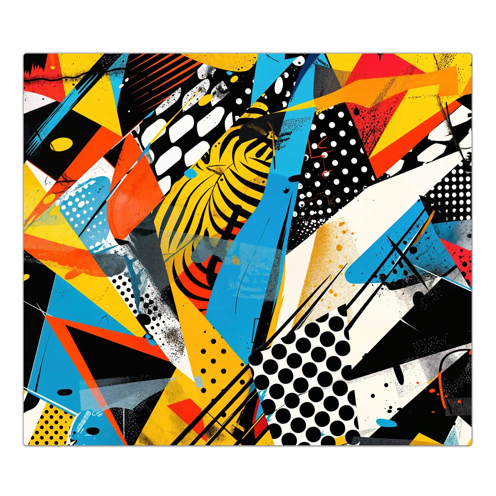 1-teilige Glasplatte für Herd mit Abstrakte Kunstwerk-Motiv in der Frontansicht #grösse_1-Teilig (60x52cm)