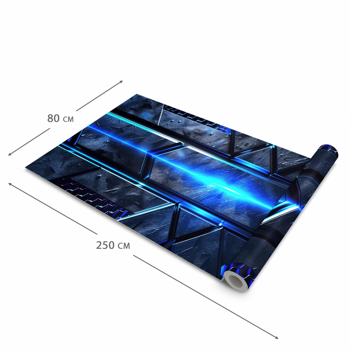Rutschhemmender Küchenläufer mit Motiv Futuristisches Design in der Größe 60x150 cm