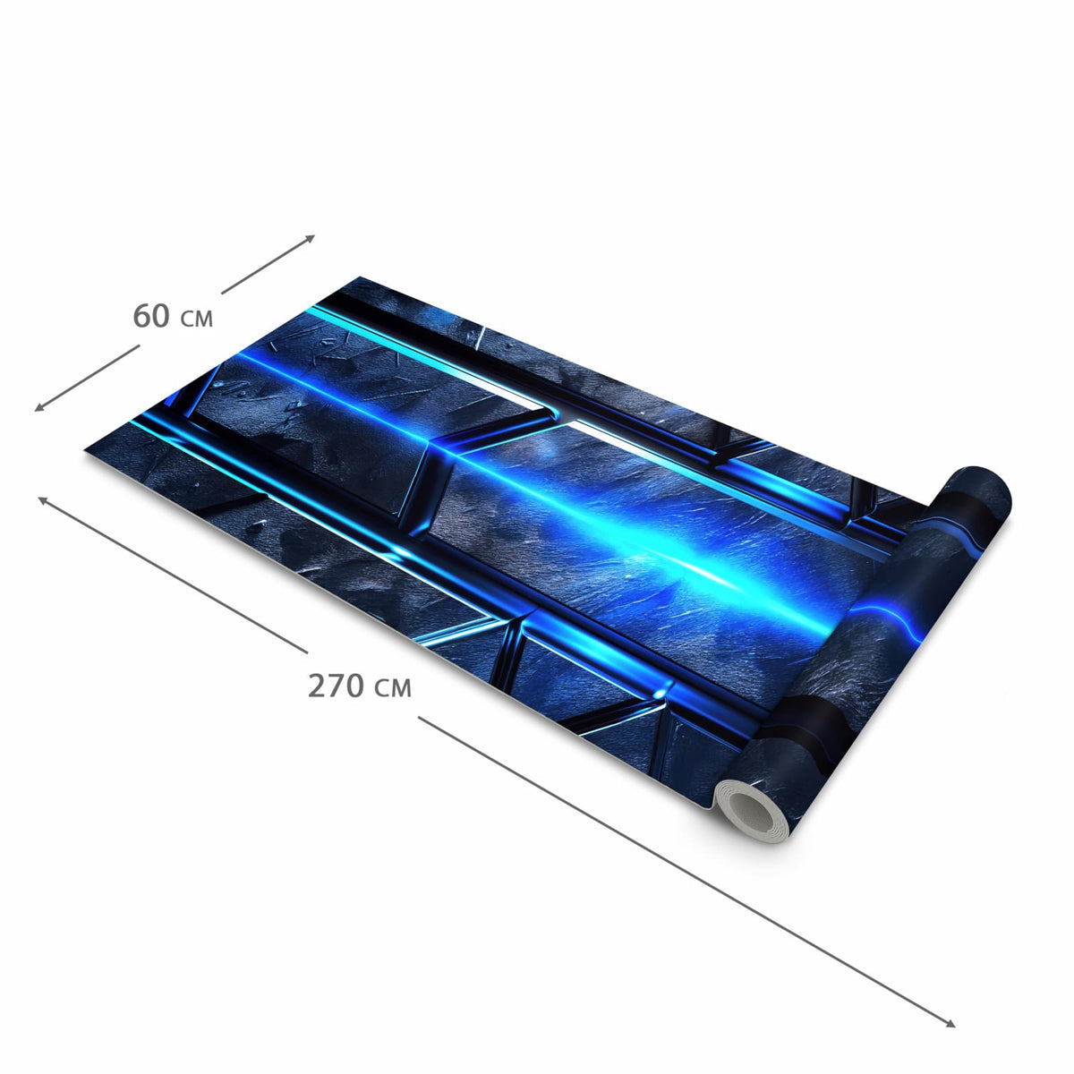 Langlebiger Küchenläufer mit Motiv Futuristisches Design in der Grösse 60x150 cm