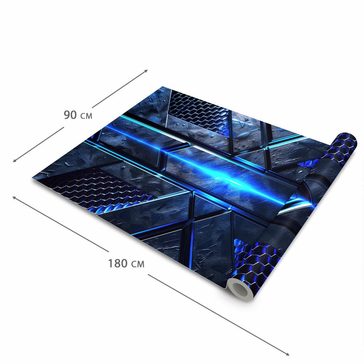 Hygienischer Küchenläufer mit Motiv Futuristisches Design in der Grösse 60x150 cm
