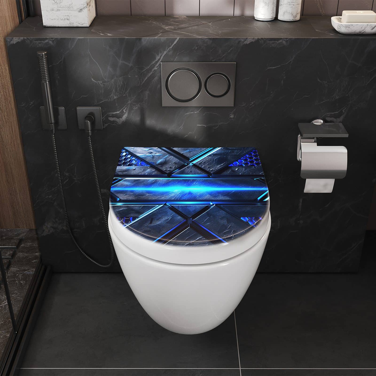 WC-Sitz mit Absenkautomatik Futuristisches Design
