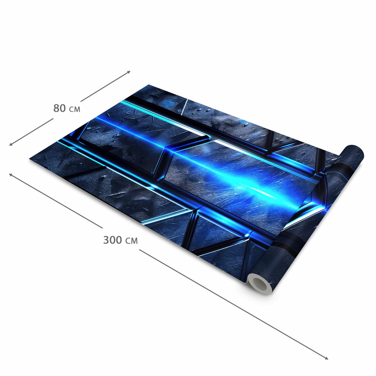 Teppichläufer Küche mit Motiv Futuristisches Design in der Grösse 60x150 cm - angenehme Haptik