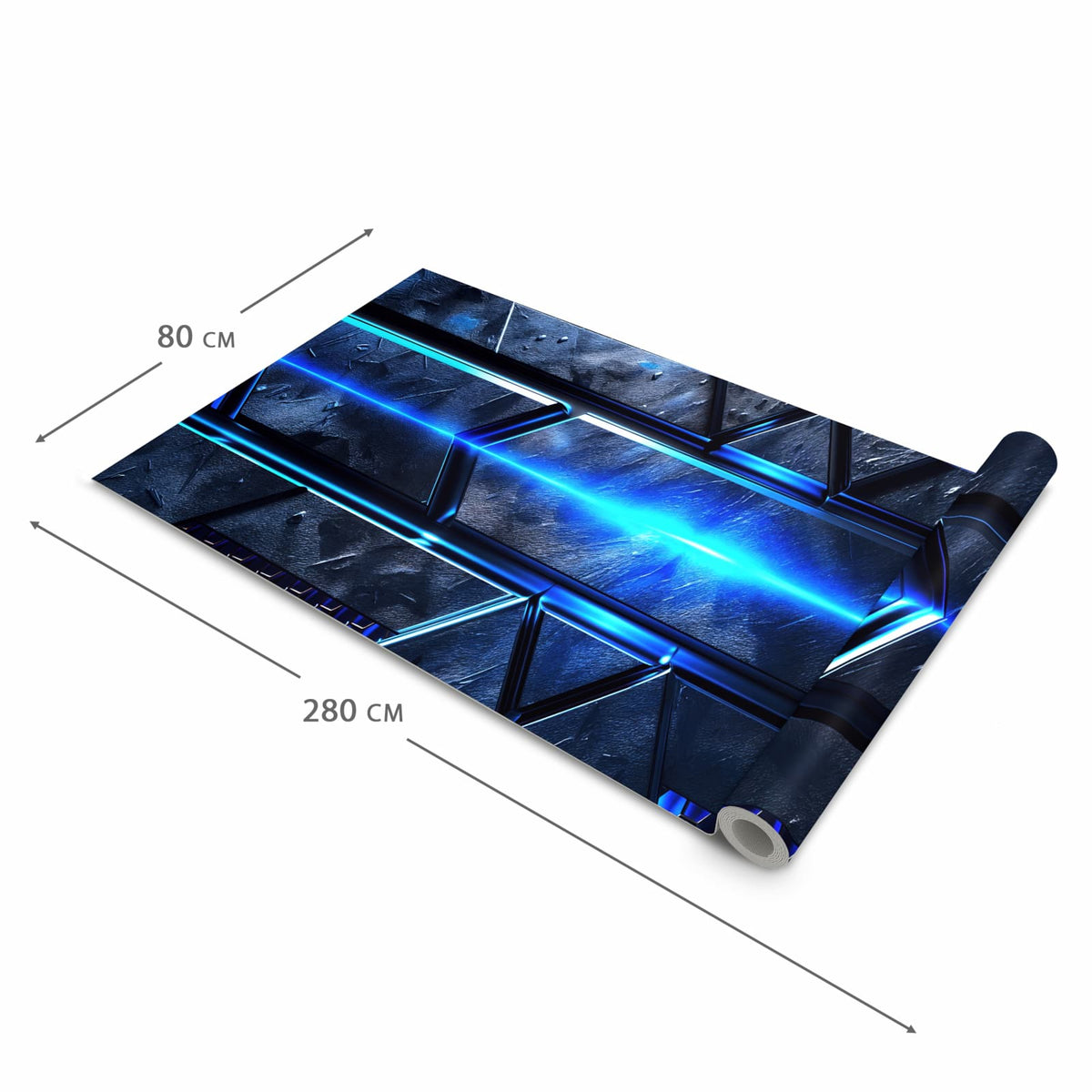 Pflegeleichter Küchenläufer mit Motiv Futuristisches Design in der Grösse 60x150 cm