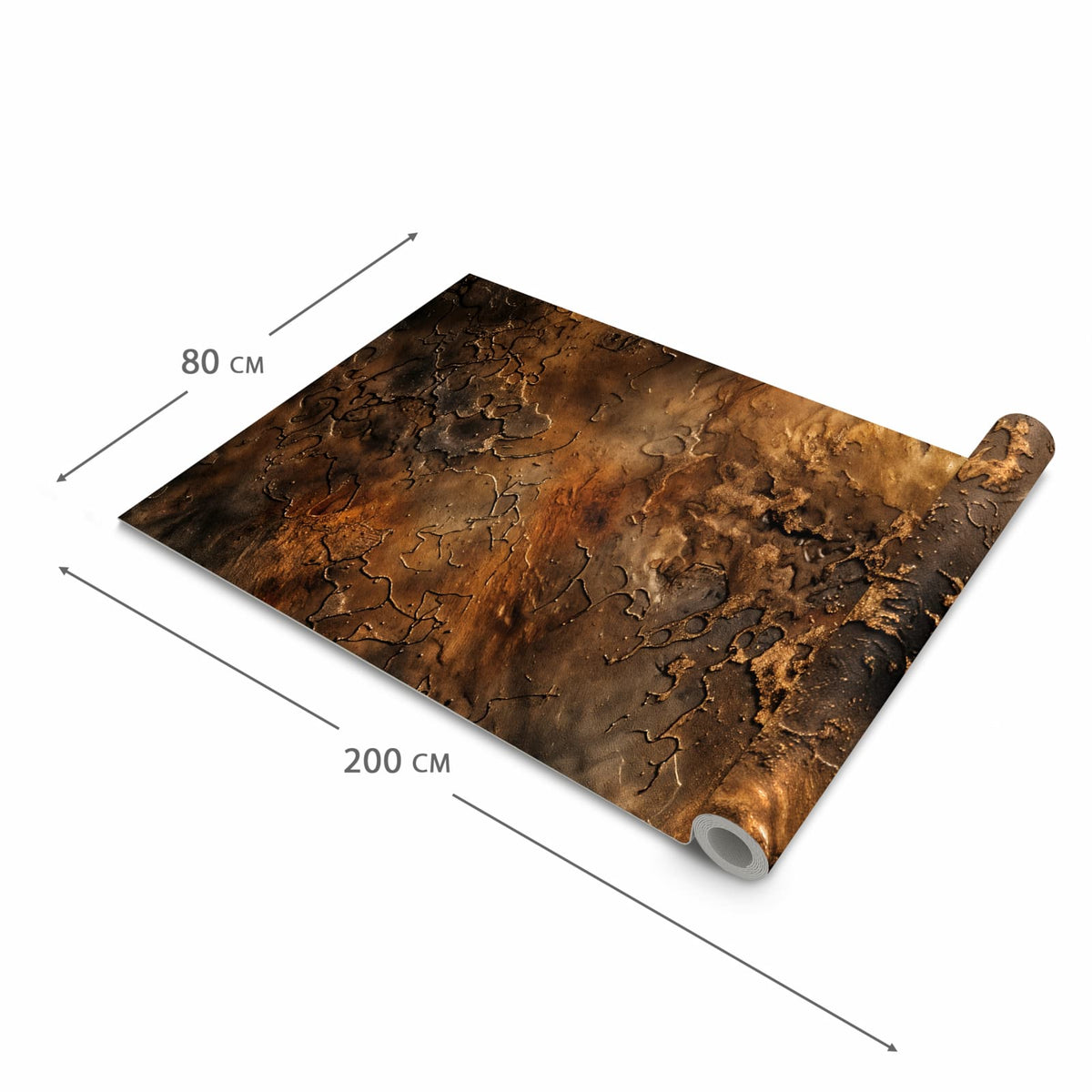 Küchenteppich mit Motiv Abstrakte Erde in der Grösse 90x240 cm für sicheres Aufbewahren