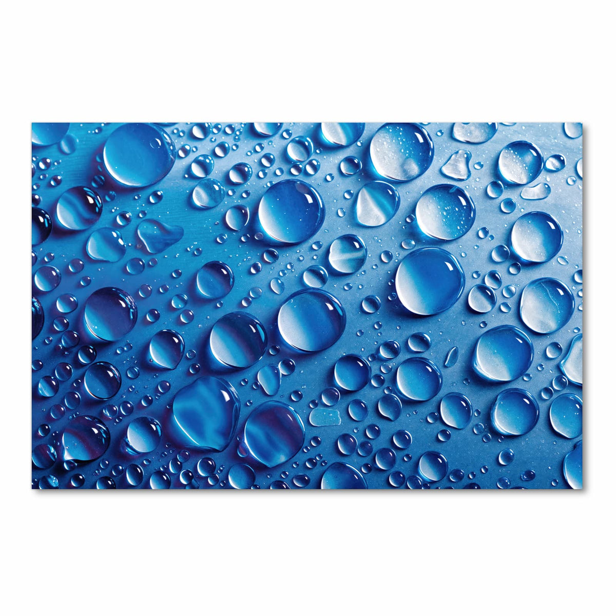 Langlebiger Läufer für Eingangsbereich mit Motiv Wassertropfen in Frontansicht