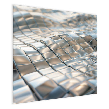 Magnettafel mit dem Motiv Welle aus Metallfliesen