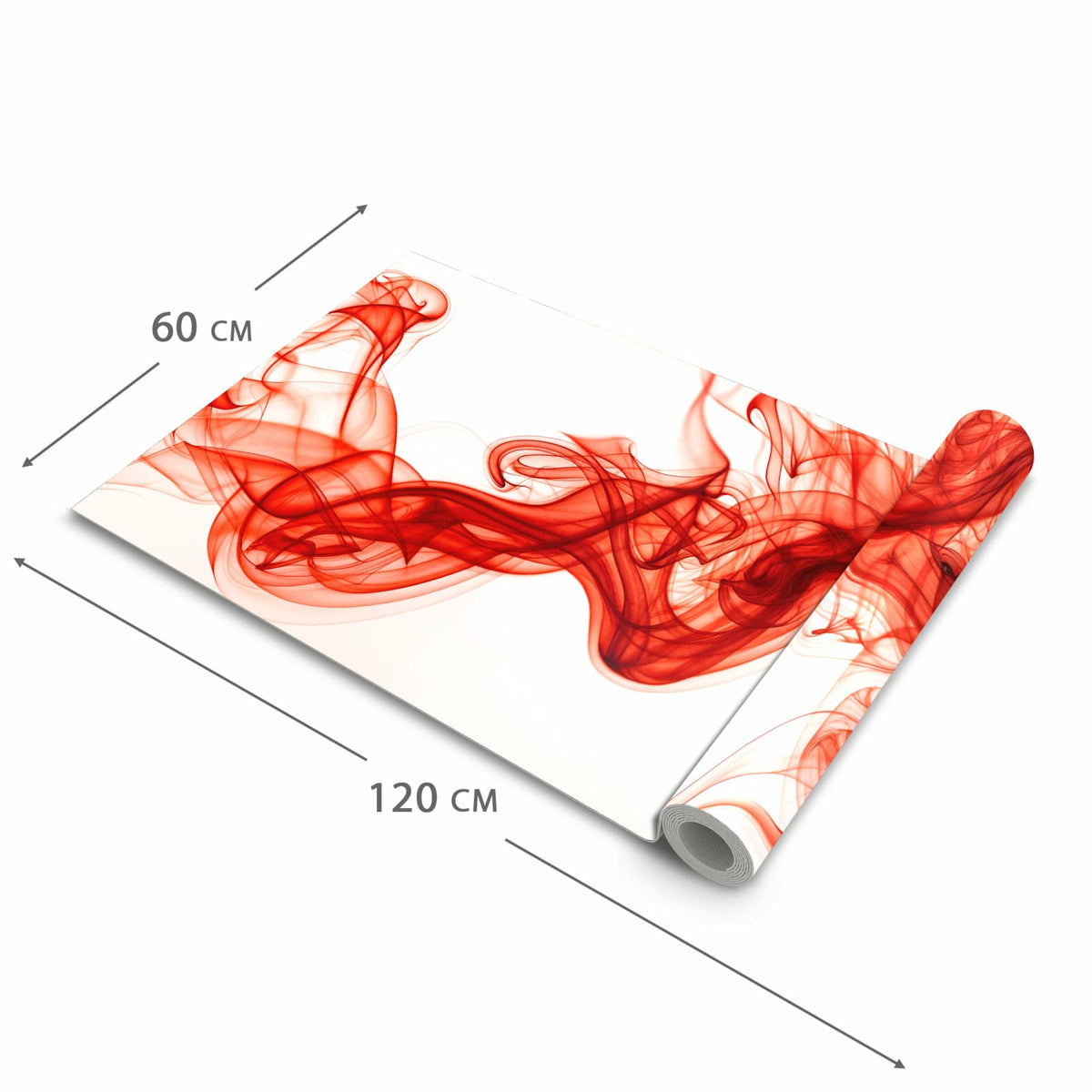 Waschbarer Küchenteppich mit Motiv Abstrakter Rauch in der Grösse 80x200 cm für Trittkomfort