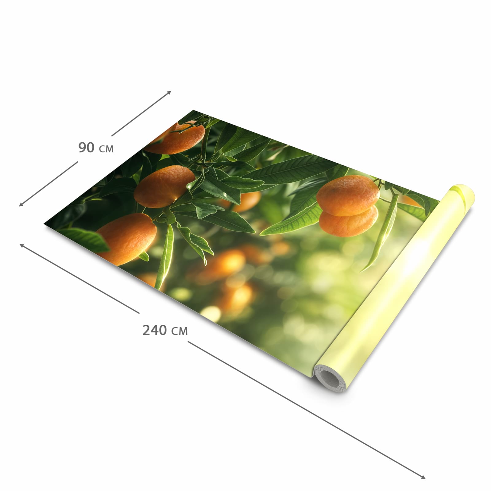 UV-beständiger rutschfester Küchenteppich mit Motiv Orangenbaum Closeup in der Grösse 80x200 cm