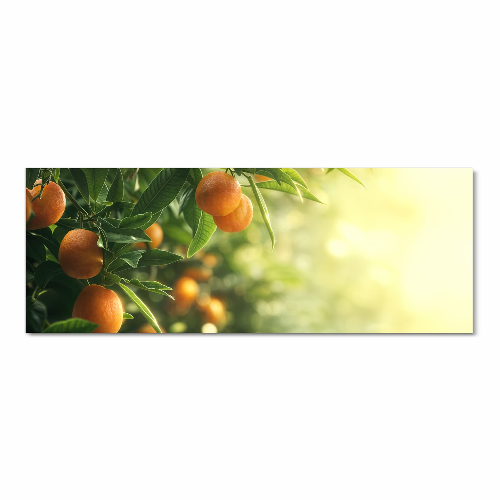 Formstabiler Küchenteppich mit Motiv Orangenbaum Closeup in Frontansicht