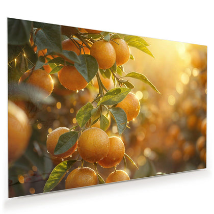 Wandbild mit dem Motiv Sonnengeflutete Orangen