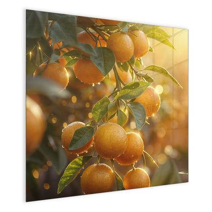 Magnettafel mit dem Motiv Sonnengeflutete Orangen