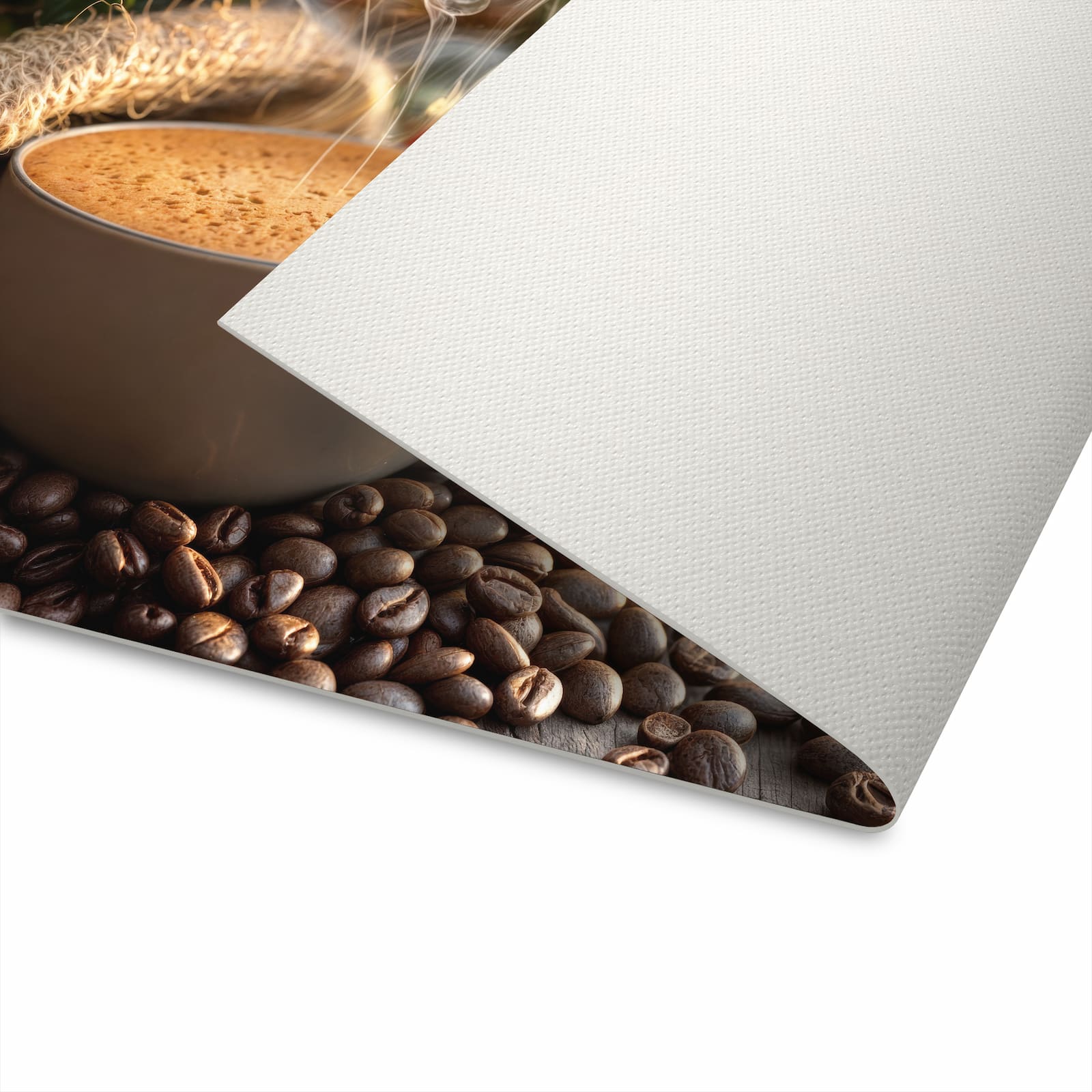 Waschbarer Küchenteppich mit Motiv Kaffeeerntemorgen für komfortables Stehen