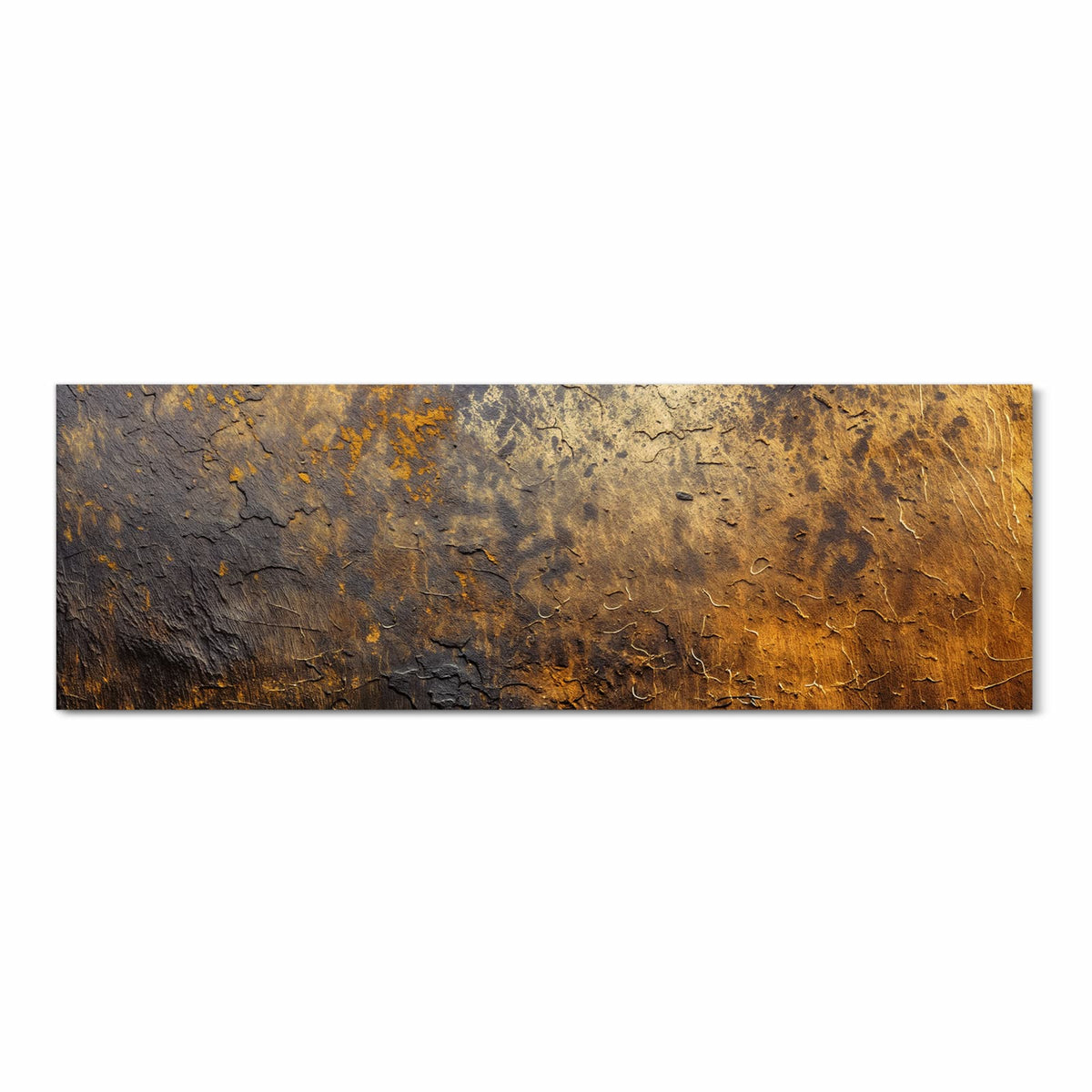 Langlebiger Küchenläufer mit Motiv Golden Texture in Frontansicht für moderne Küchen