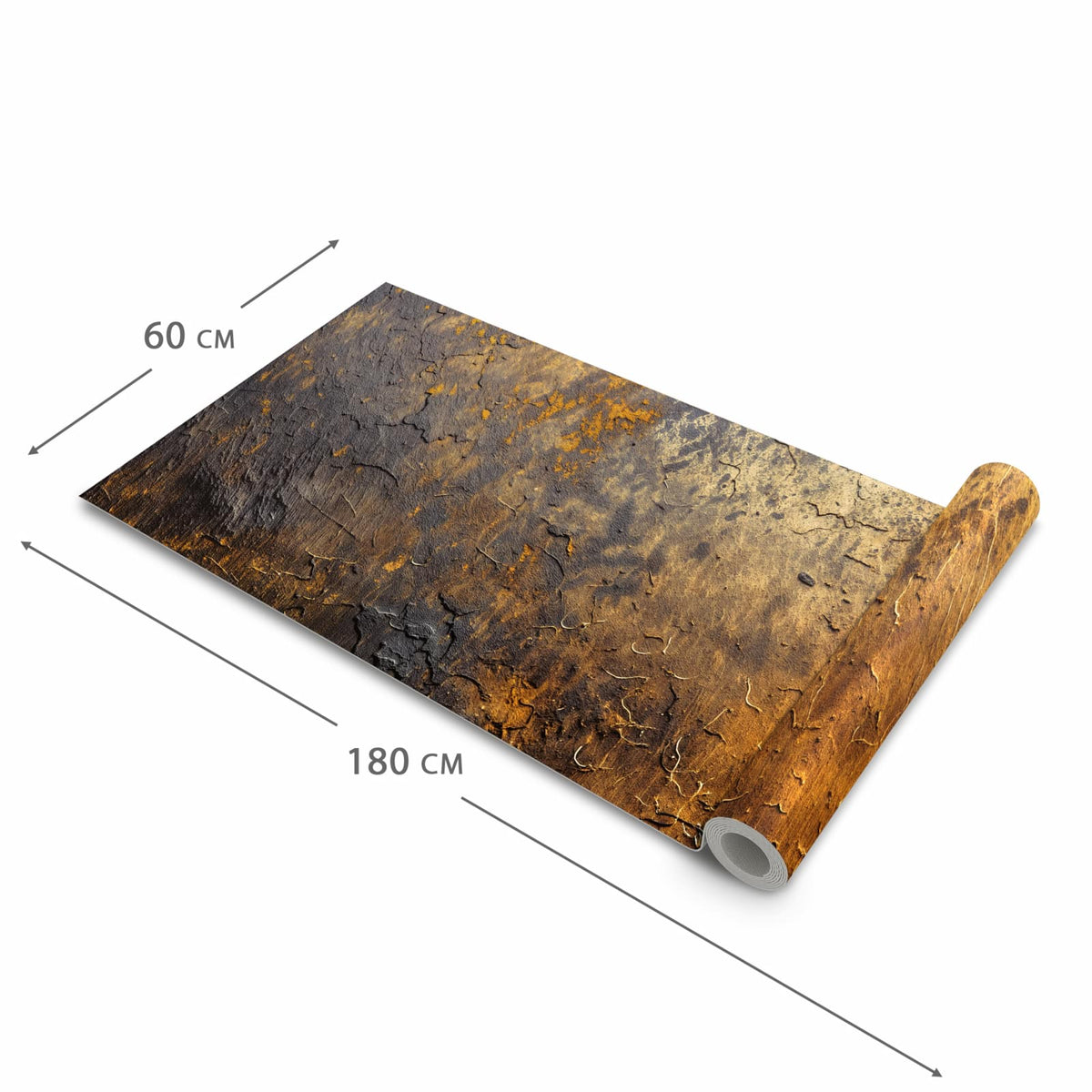 Komfortabler waschbarer Läufer für die Küche mit Motiv Golden Texture in der Grösse 60x270 cm