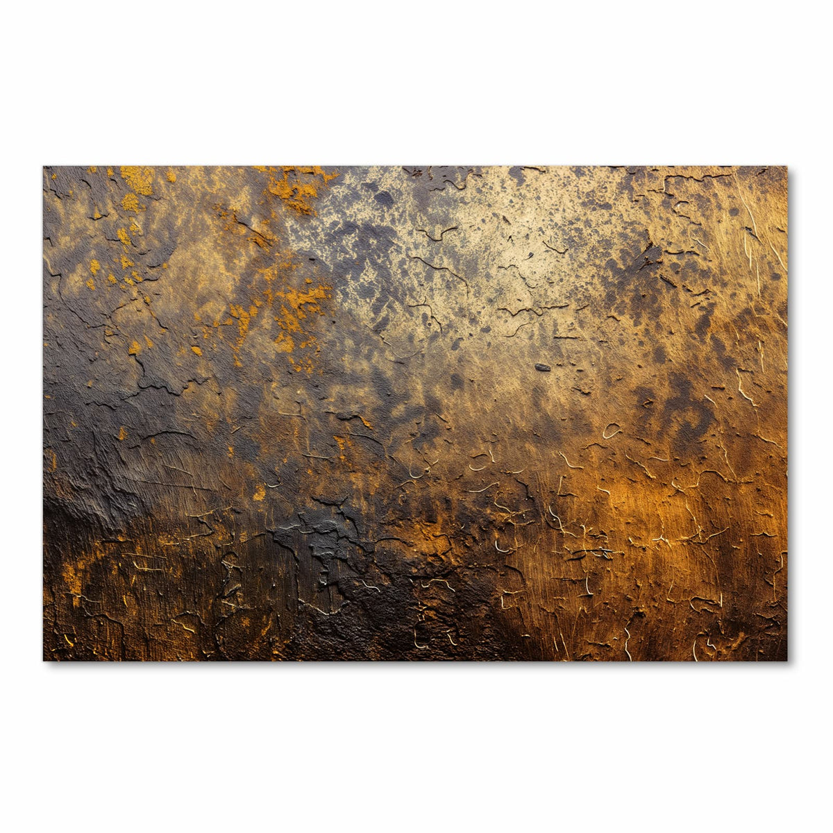 Abwaschbarer Küchenläufer mit Motiv Golden Texture in Frontansicht für Ordnung