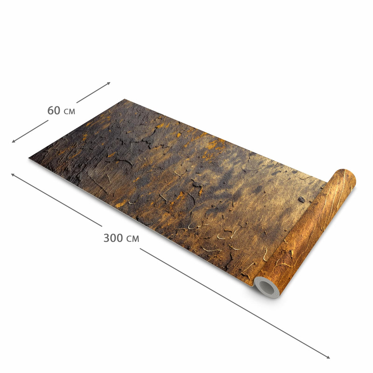 Küchenläufer für Eingangsbereich mit Motiv Golden Texture in der Größe 60x270 cm - angenehme Haptik