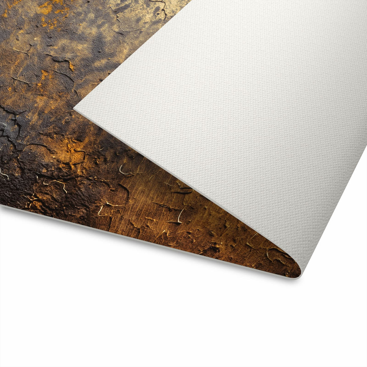 Flacher rutschfester Küchenteppich mit Motiv Golden Texture in der Unterseite