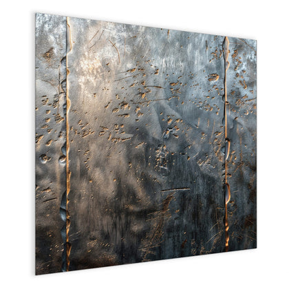 Magnettafel mit dem Motiv Rostige Stahlplatten