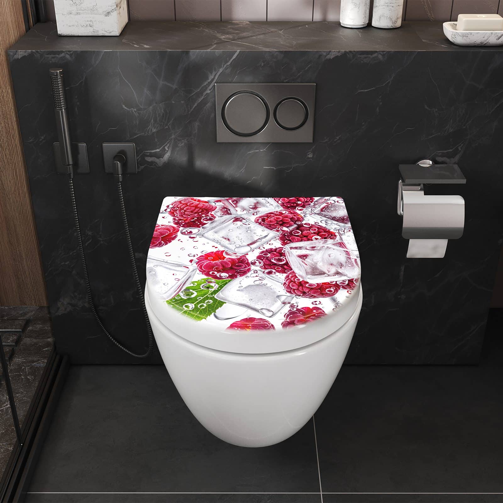 WC-Sitz mit Absenkautomatik Himbeereis