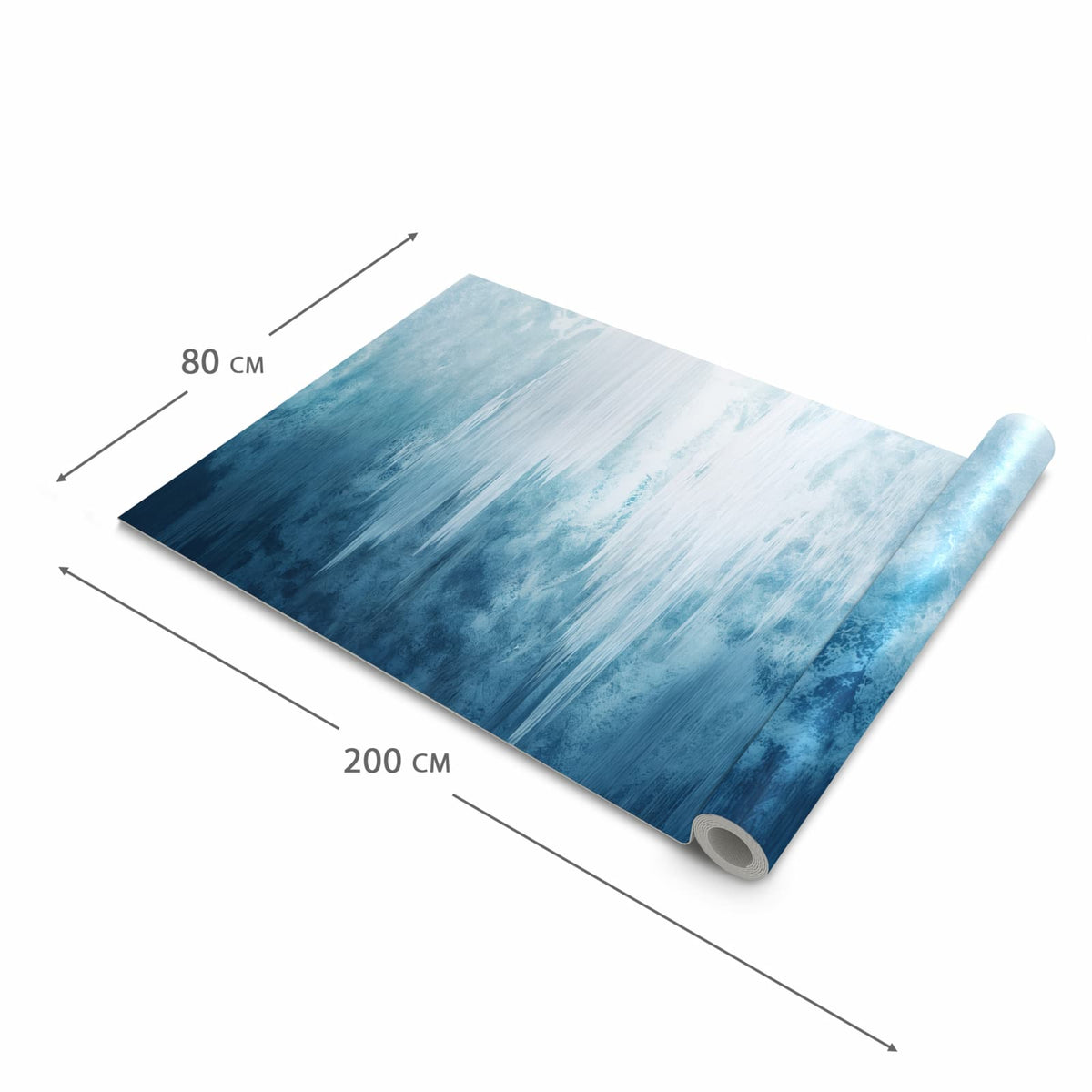 Abwaschbarer Küchenläufer mit Motiv Gefrorener Wasserfall in der Grösse 60x180 cm für Ordnung
