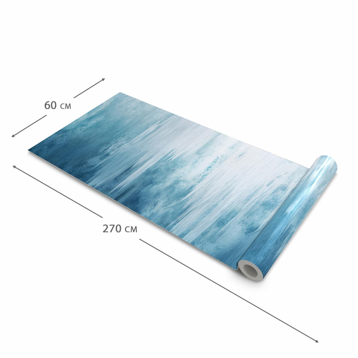Rutschfester Küchenläufer nach Maß mit Motiv Gefrorener Wasserfall in der Größe 60x180 cm