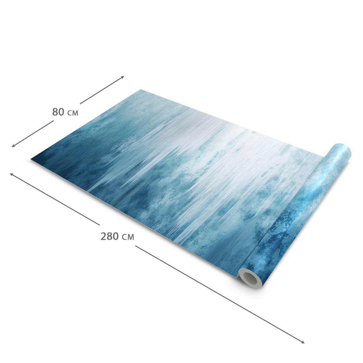 Farbbeständiger Küchenläufer mit Motiv Gefrorener Wasserfall in der Grösse 60x180 cm