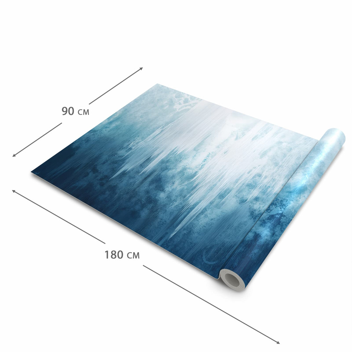 Küchenteppich mit Motiv Gefrorener Wasserfall in der Grösse 60x180 cm für sicheres Aufbewahren