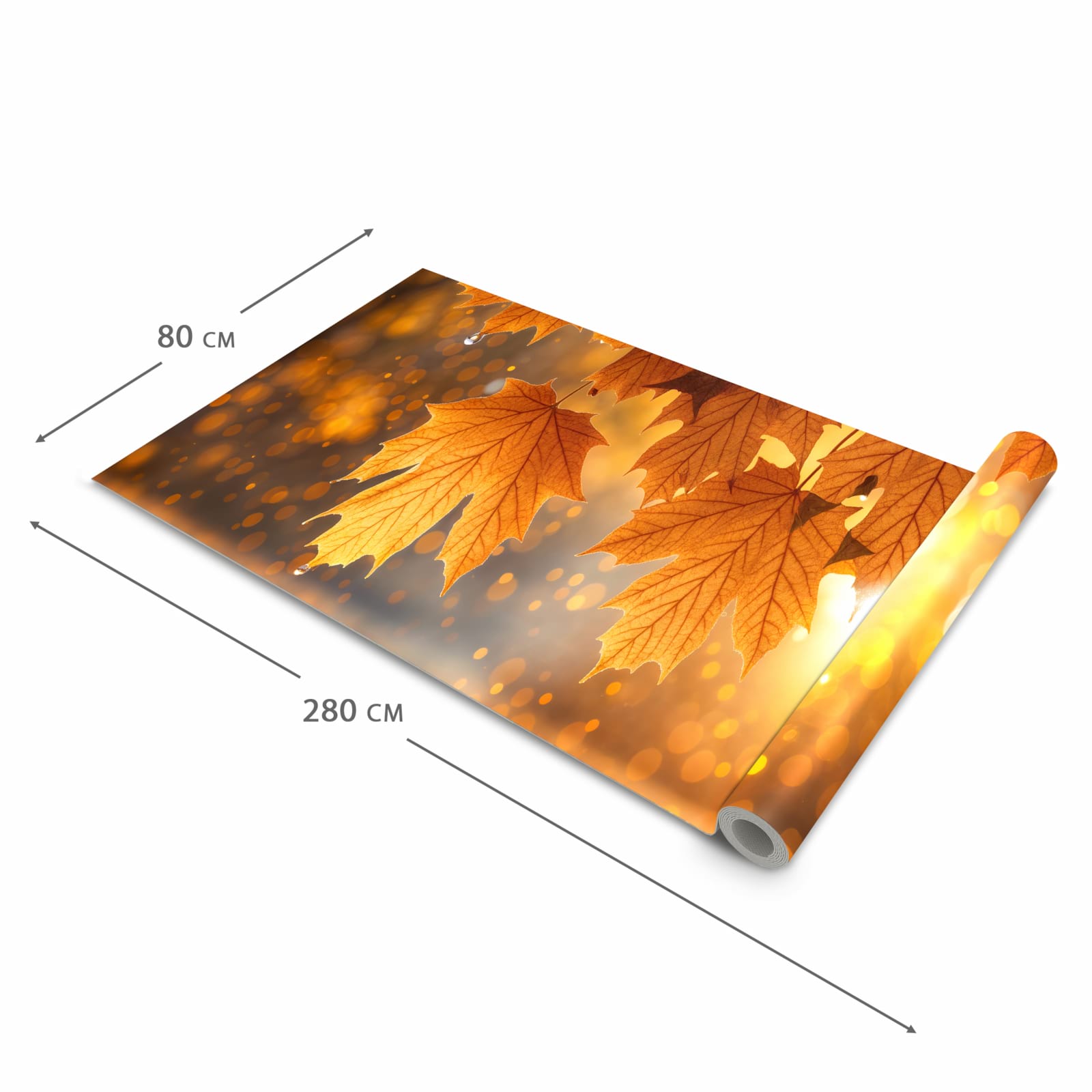 Komfortabler Küchenläufer mit Motiv Blätter von Herbstliche in der Grösse 60x180 cm