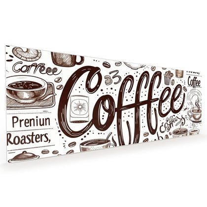 Küchenrückwand mit dem Motiv Handgezeichneter Kaffee