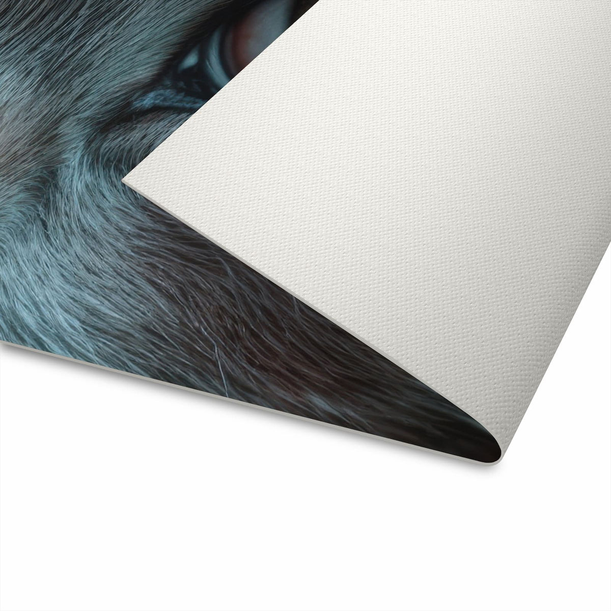 Feuchtigkeitsresistenter Teppichläufer mit Motiv Cyberkatze für die Küche