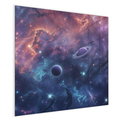 Magnettafel mit dem Motiv Planet mit Ring