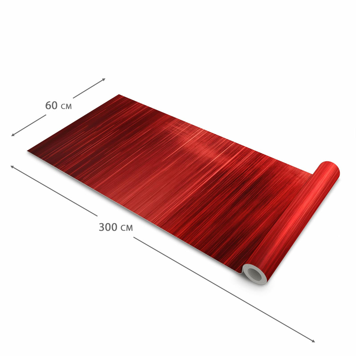 Küchenläufer für Eingangsbereich mit Motiv Rote Textur in der Größe 60x270 cm - angenehme Haptik