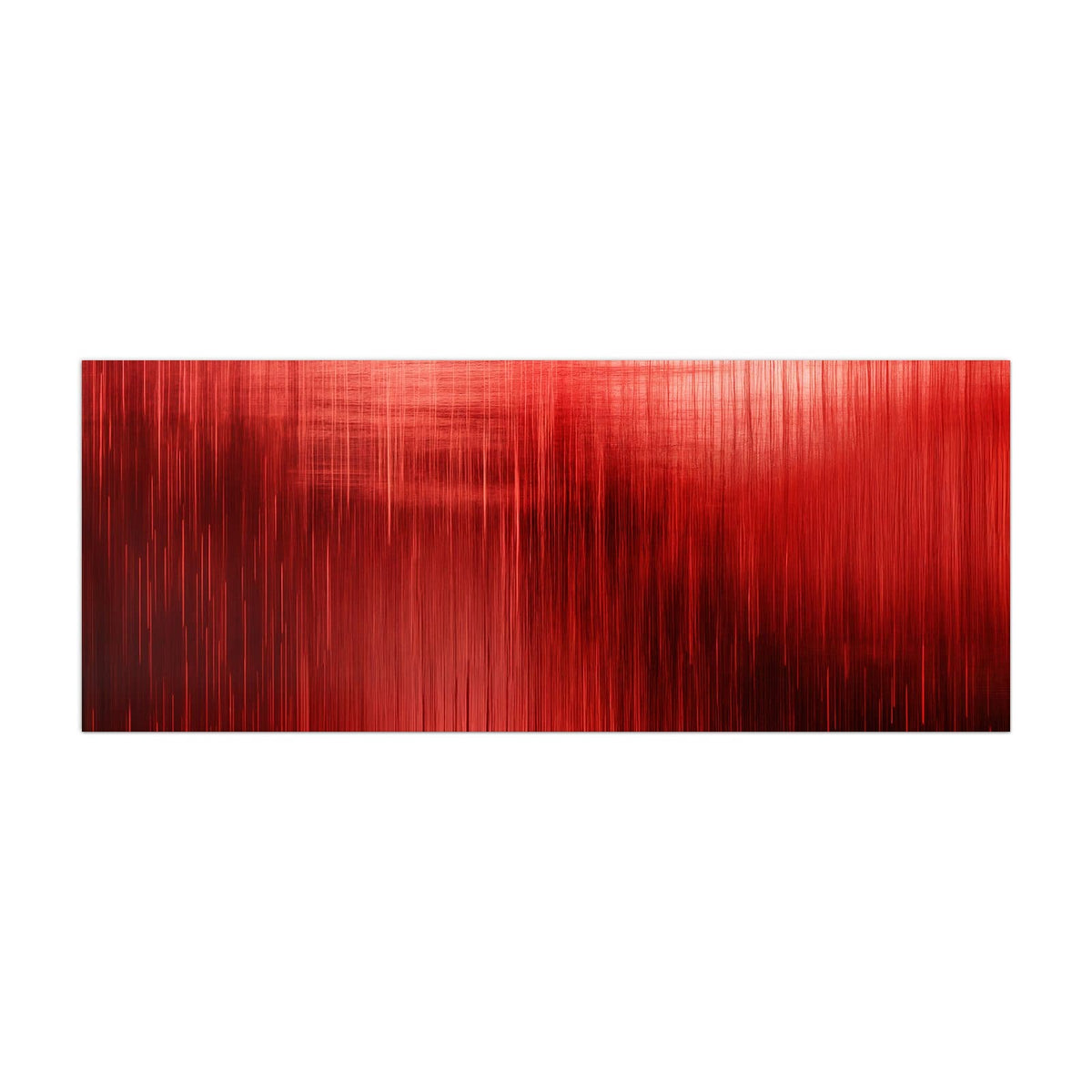 Küchenrückwand aus Glas Vertikale Linien in Rot im Hochformat, Motiv bildfüllend von vorn
