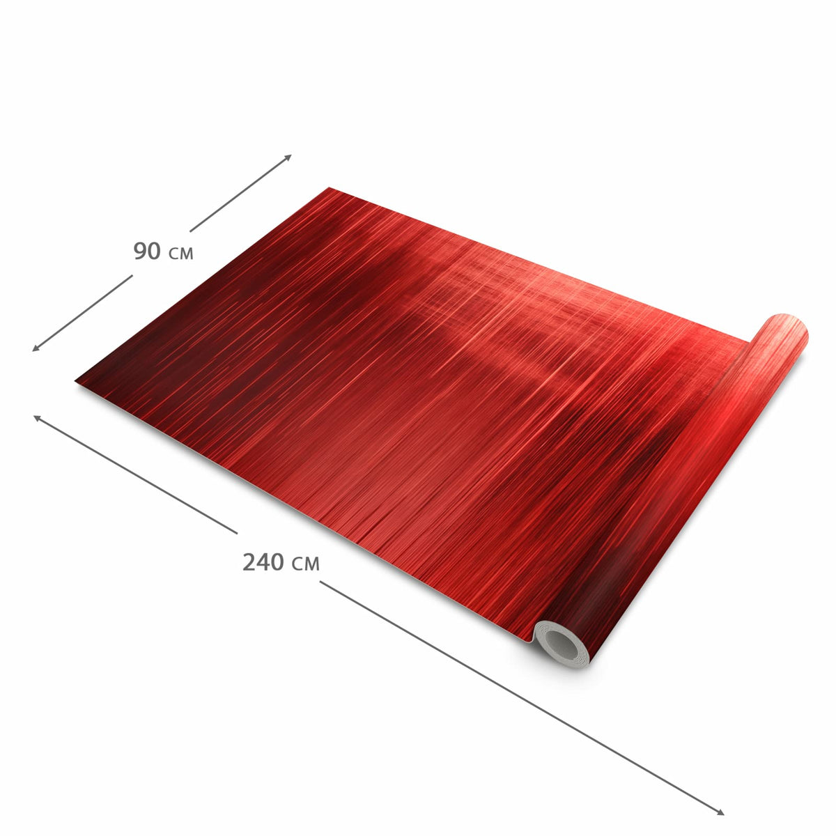 Rutschfester Küchenteppich mit Motiv Rote Textur in der Größe 60x300 cm schützt den Boden