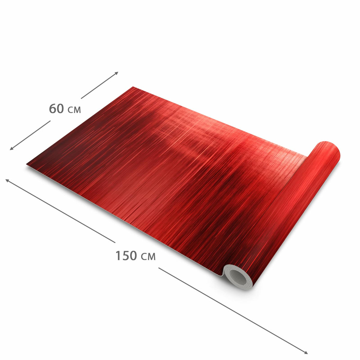 Pflegeleichter Teppichläufer für die Küche mit Motiv Rote Textur in der Grösse 60x270 cm