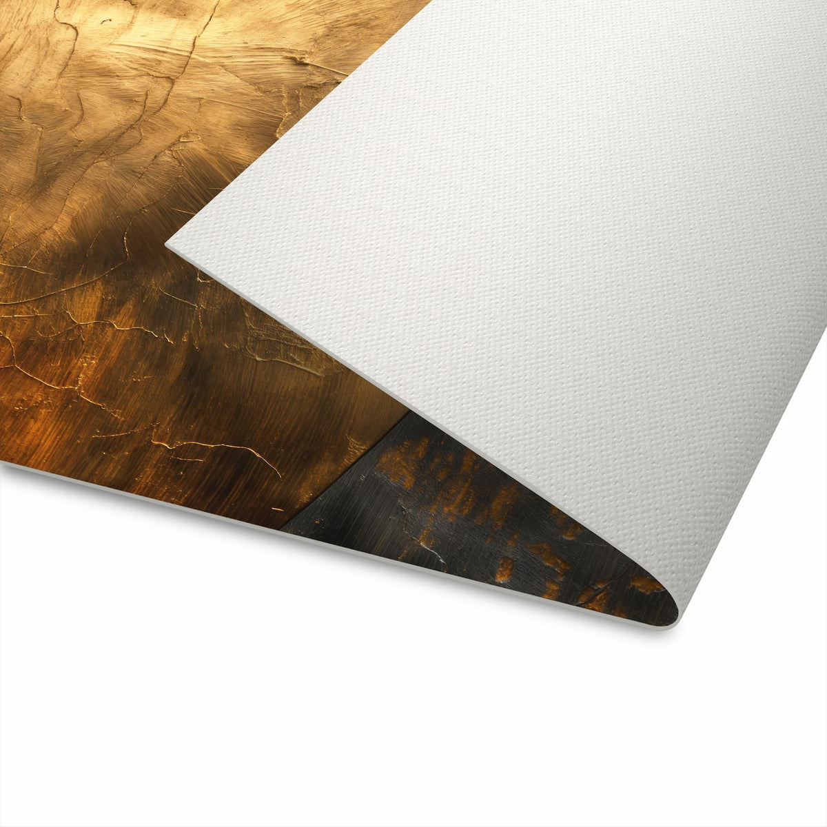 Fleckenresistenter Küchenteppich mit Motiv Metallische Textur auf Unterseite