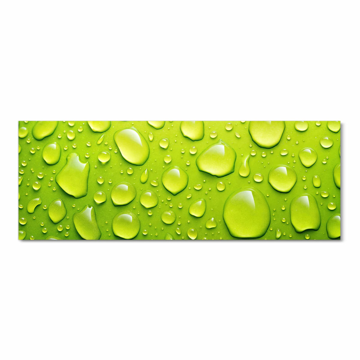 Wasserabweisender Küchenteppich mit Motiv Sanfte Wassertropfen in Frontansicht