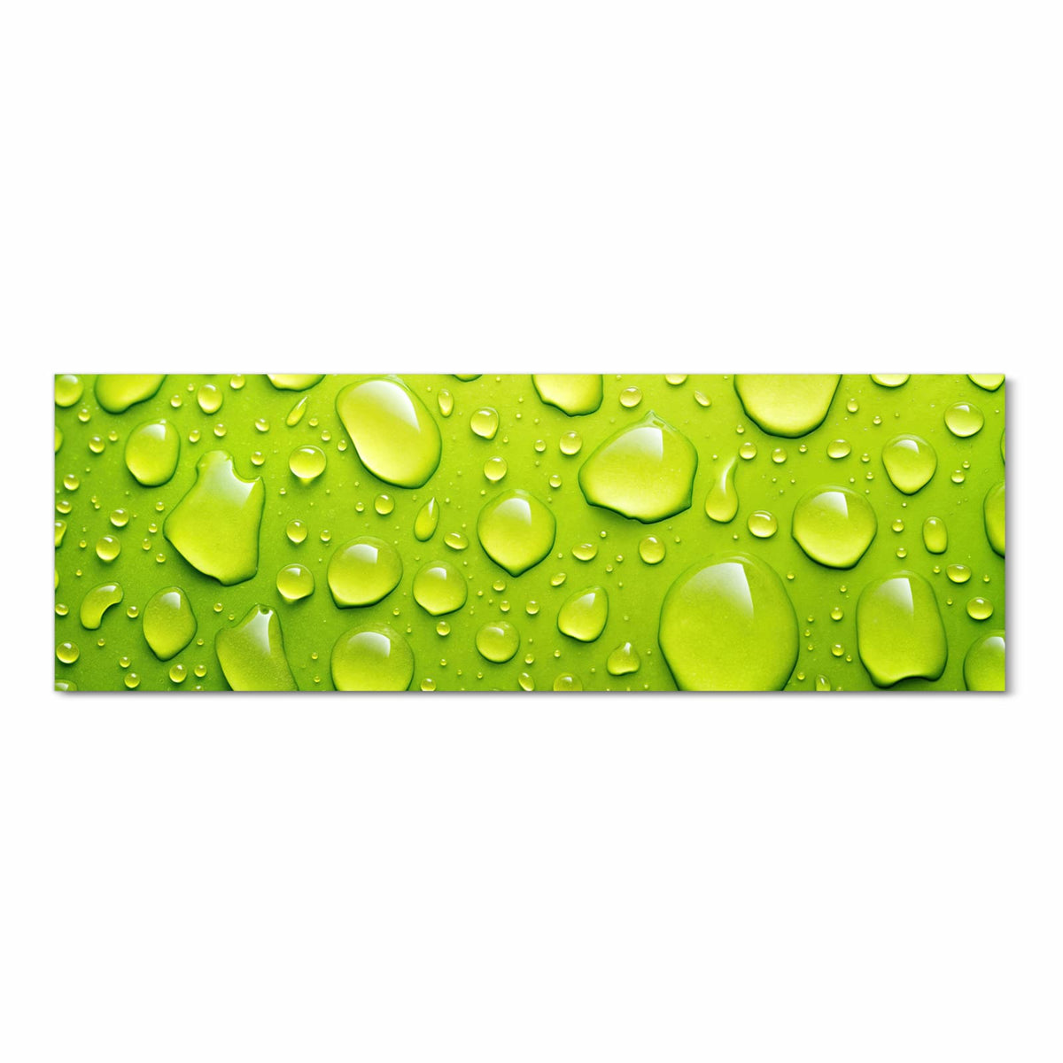 Farbbeständiger Bodenläufer mit Motiv Sanfte Wassertropfen in Frontansicht