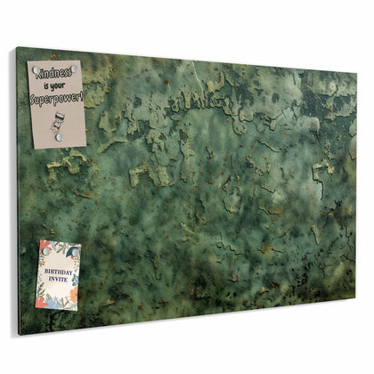 Metall Magnettafel mit dem Motiv Moosgrüne Wand