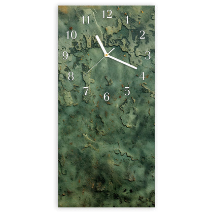 Wanduhr mit dem Motiv Moosgrüne Wand