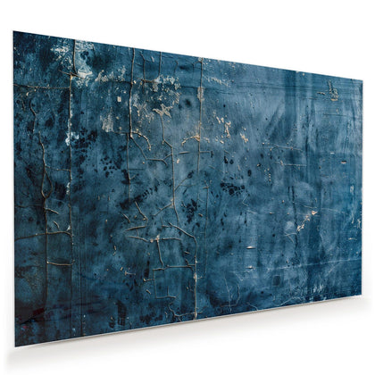 Wandbild mit dem Motiv Verwittertes Blau