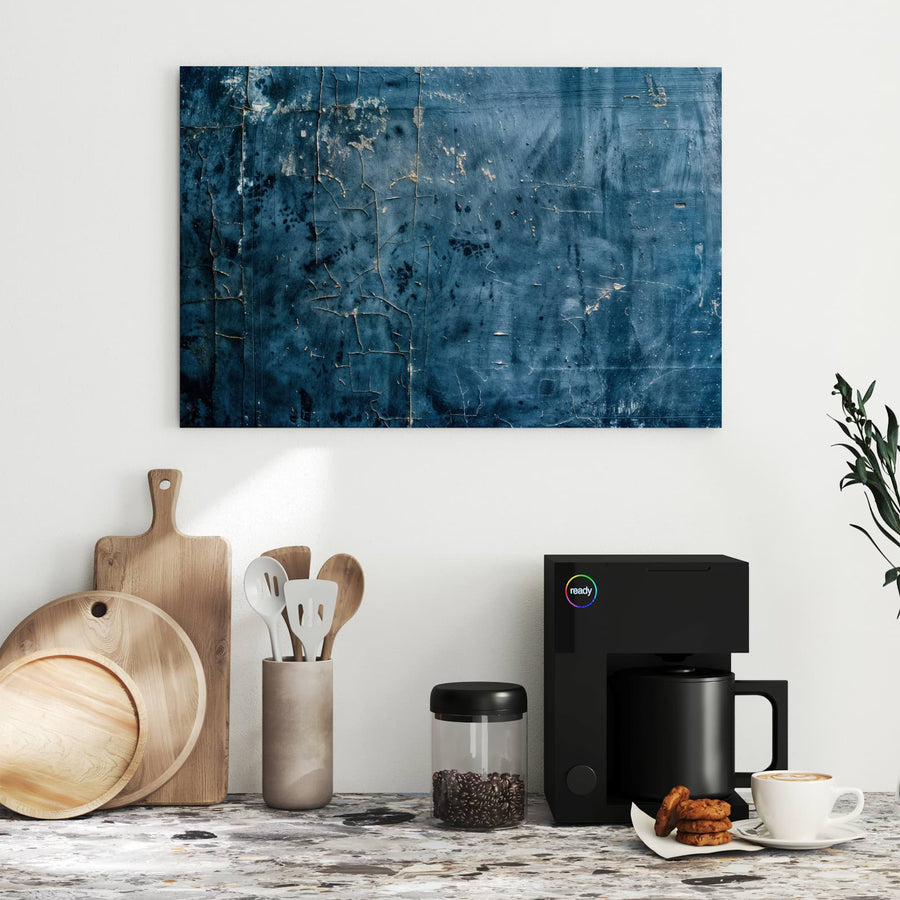 Maße Metall Magnettafel - Verwittertes Blau