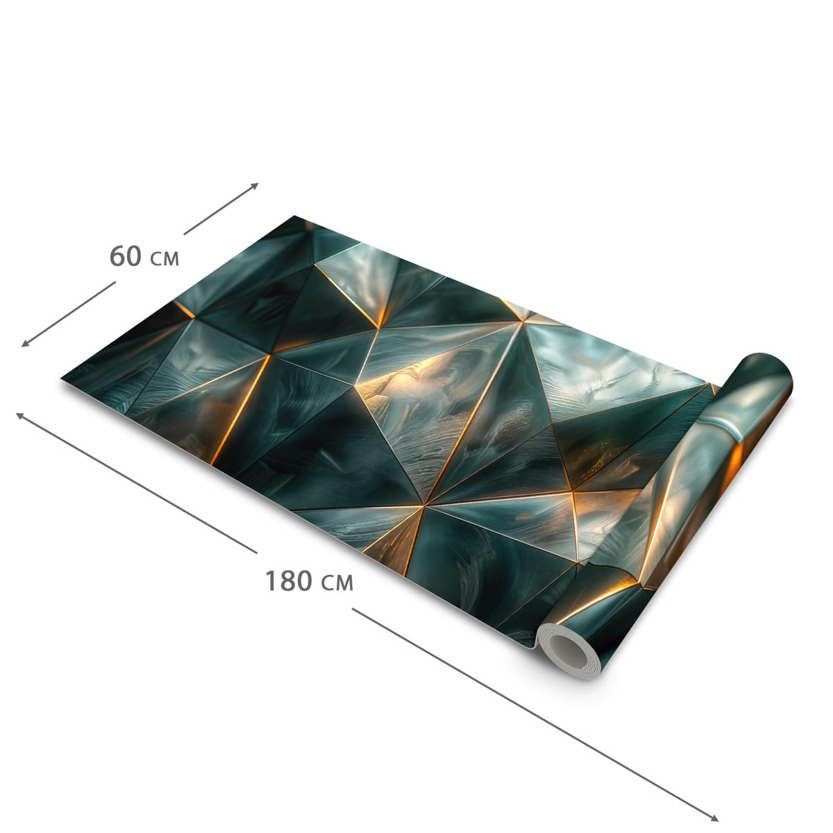 Langlebiger dünner Küchenteppich mit Motiv Kunstvolle Geometrie in der Grösse 90x240 cm