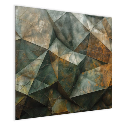 Magnettafel mit dem Motiv Grüne Steinfacetten